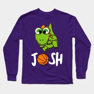 Josh The Bayside Dinosaurs Basketball Squad Masot Long Sleeve T-Shirt